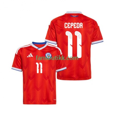 Fotballdrakt Chile Lucas Cepeda 11 Hjemmetrøye 2026 Kortermet